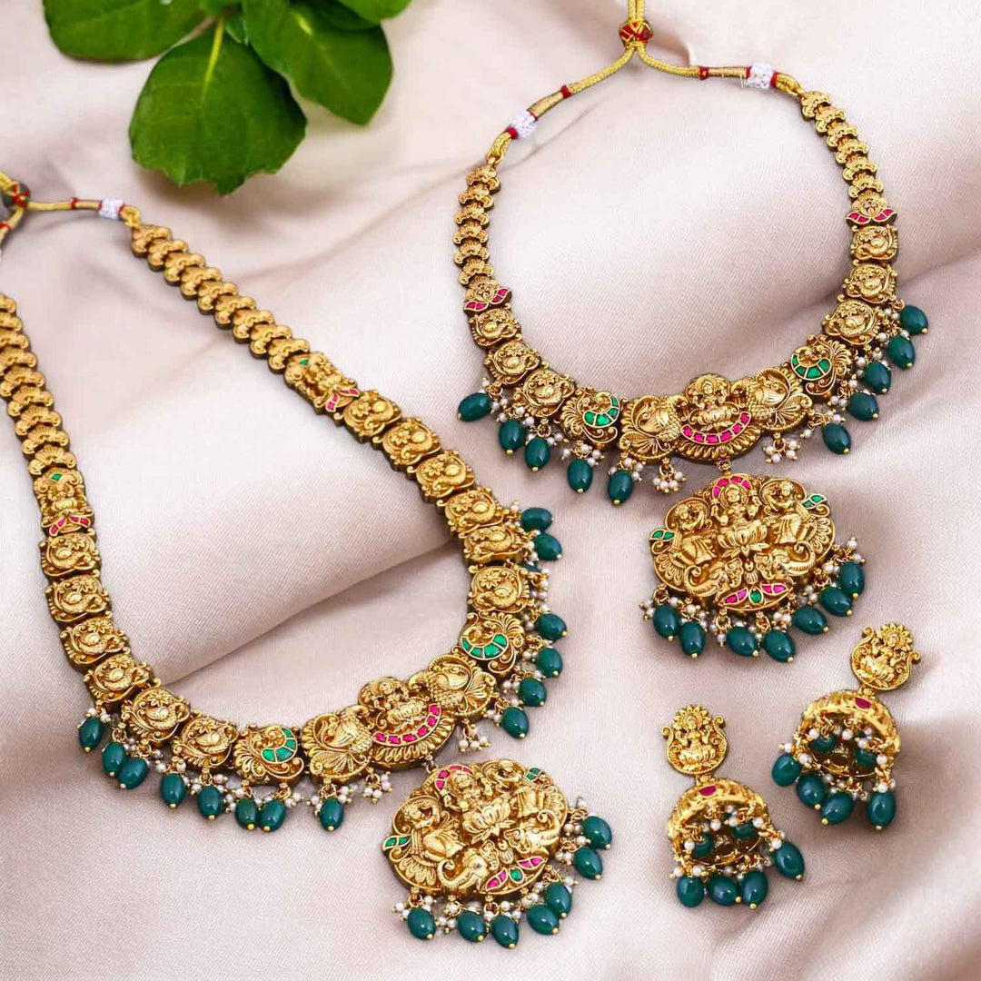 Golden Radmila Bridal Temple Jewellery Set- New Arrival