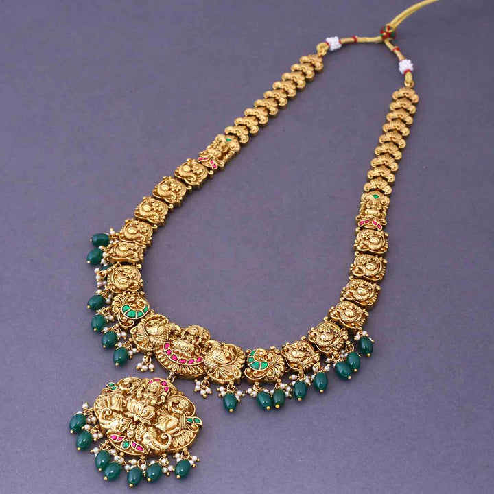 Golden Radmila Bridal Temple Jewellery Set- New Arrival
