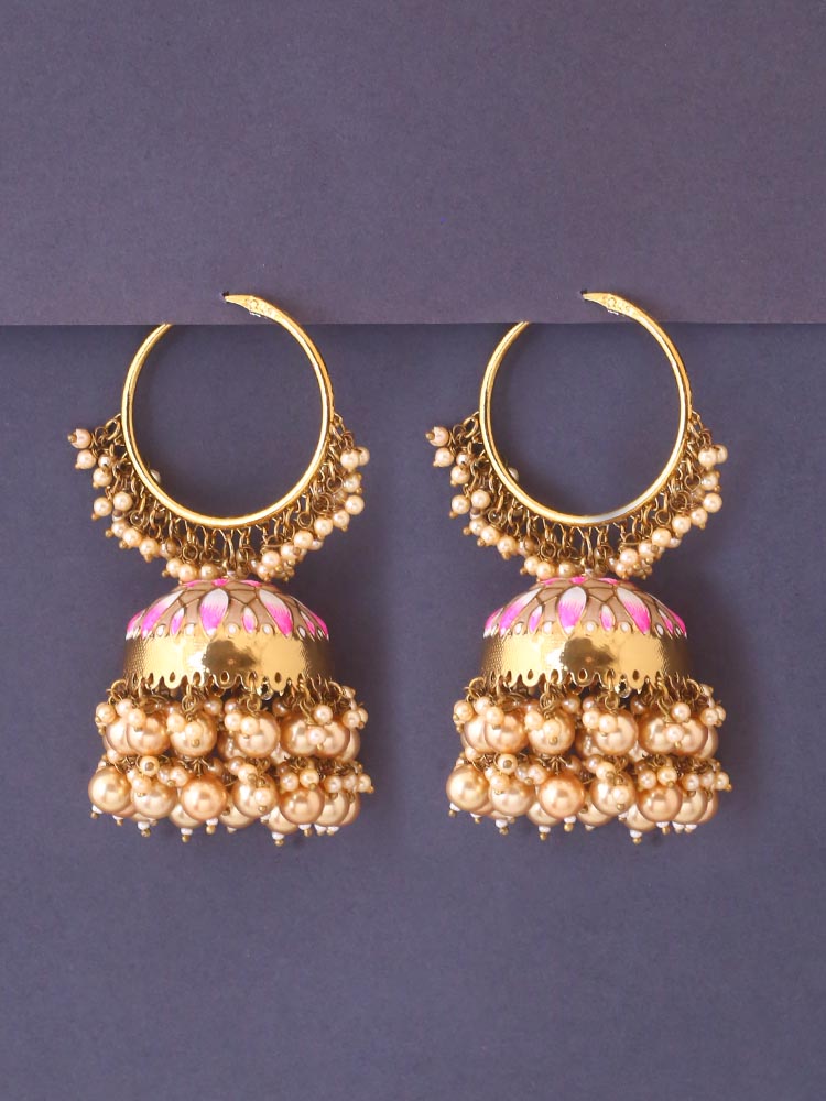 Golden Rajamani Jhumkis