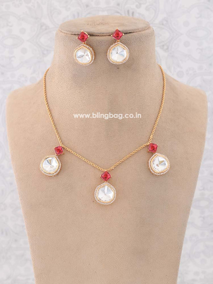 Golden Rani Azizah Zirconia Jewellery Set - EOSS