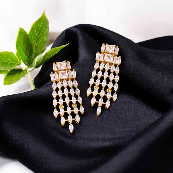 Golden Rayner Zirconia Danglers