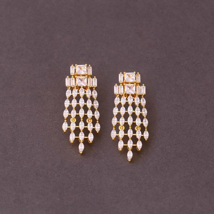 Golden Rayner Zirconia Danglers