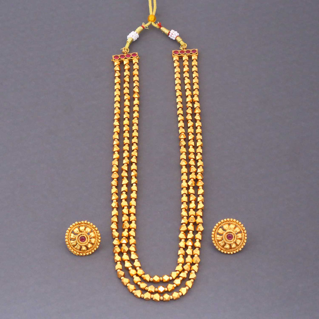 Golden Reekita Antique Jewellery Set - New Arrival