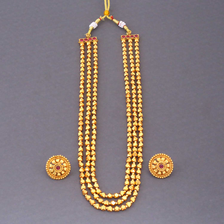 Golden Reekita Antique Jewellery Set - New Arrival