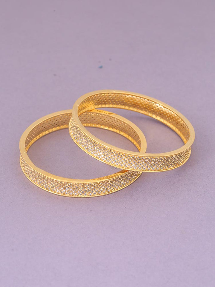 Golden Remus Zirconia Bangles