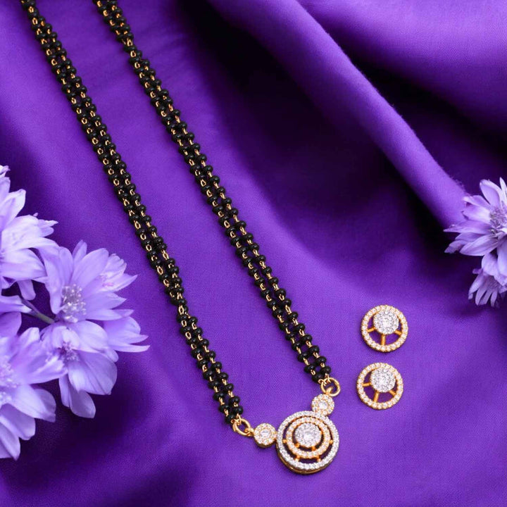 Golden Ridwana Mangalsutra Set