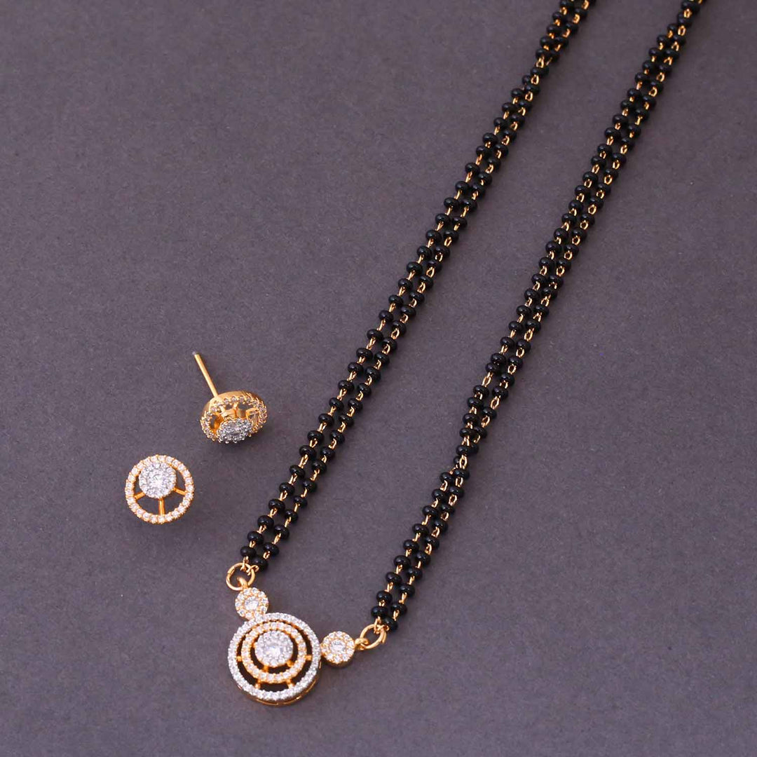Golden Ridwana Mangalsutra Set
