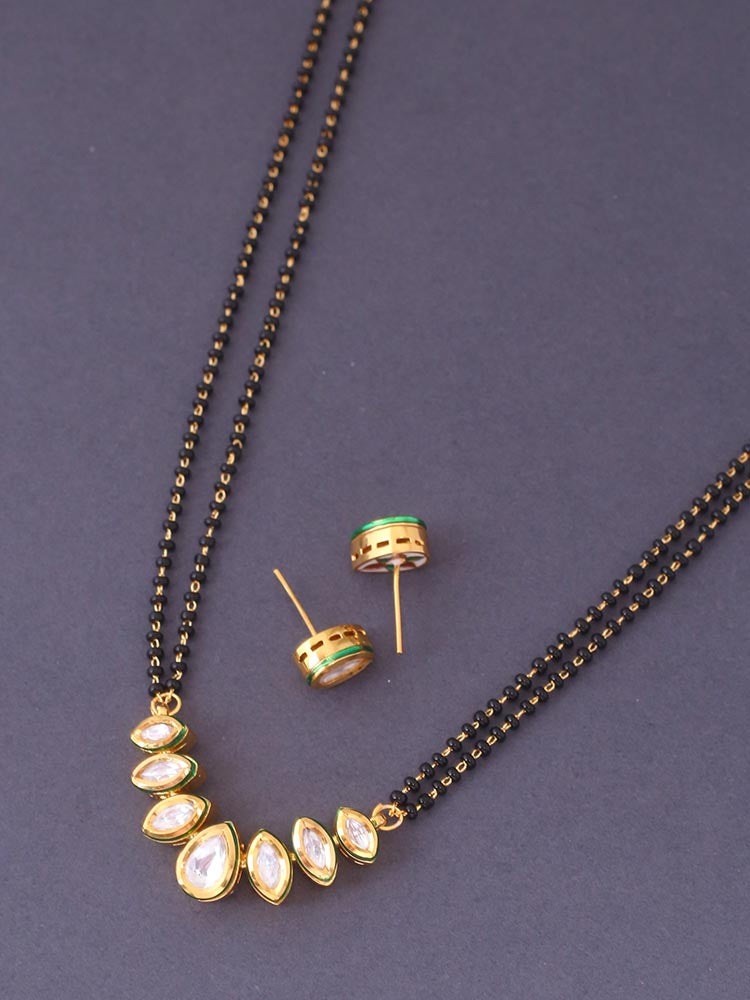 Golden Rima Mangalsutra Set