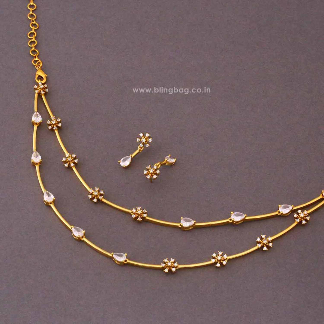 Golden Rivora Antique Jewellery Set - New Arrival