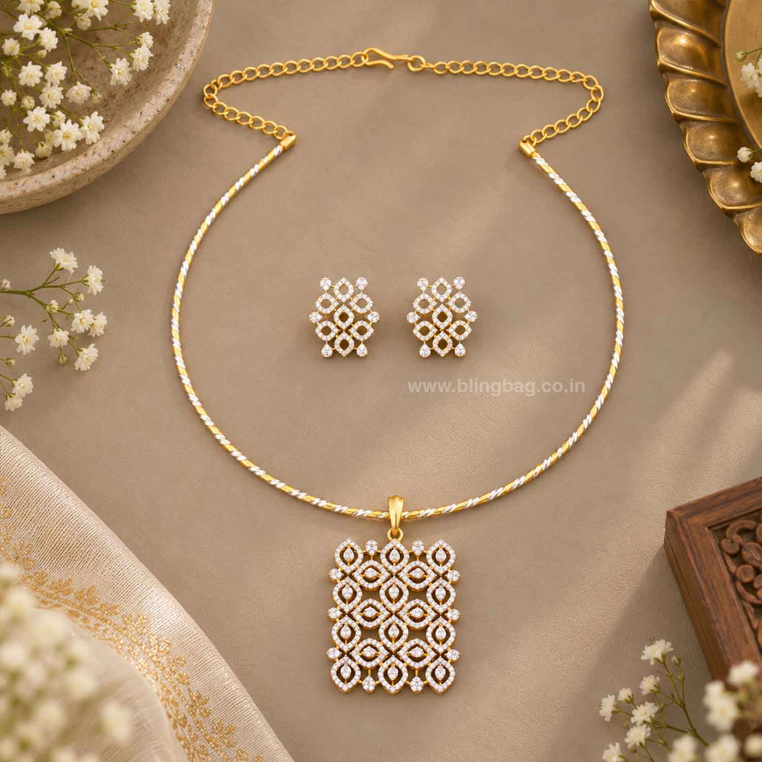 Golden Rohi Pendant Set