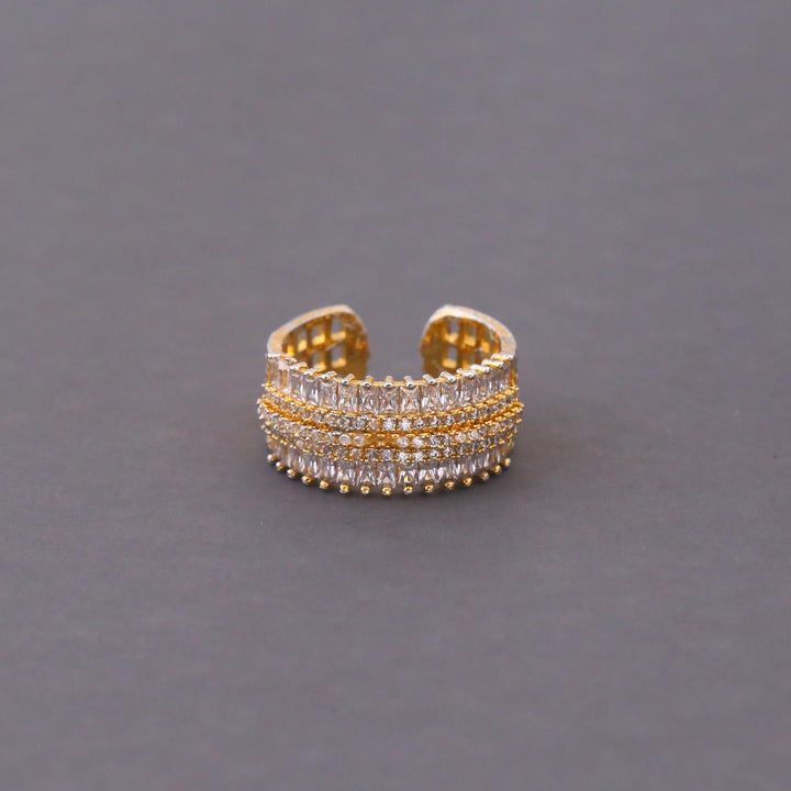 Golden Roksana Adjustable Ring