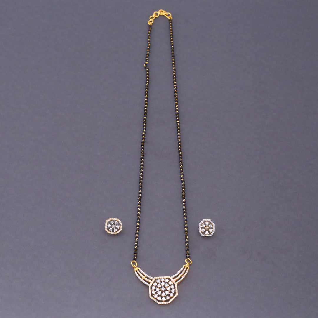 Golden Ruby Mangalsutra Set