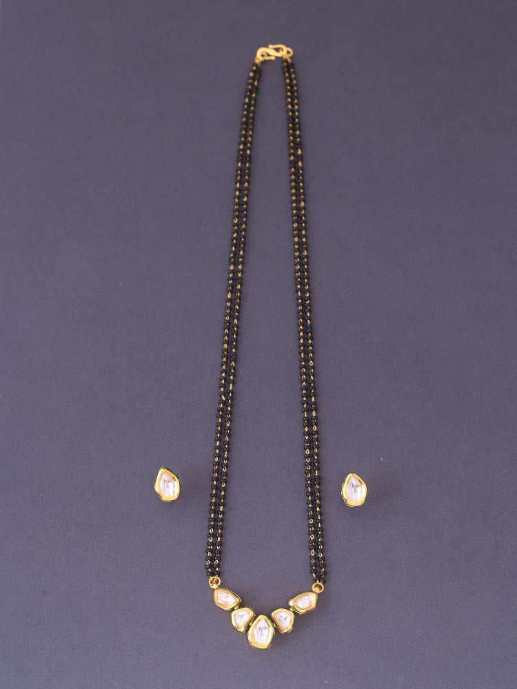 Golden Rukaiya Mangalsutra Set