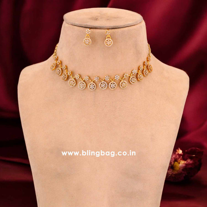 Golden Rushri Antique Jewellery Set- New Arrival