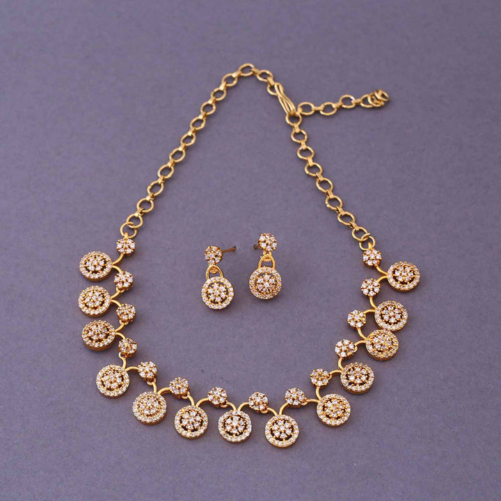 Golden Rushri Antique Jewellery Set- New Arrival