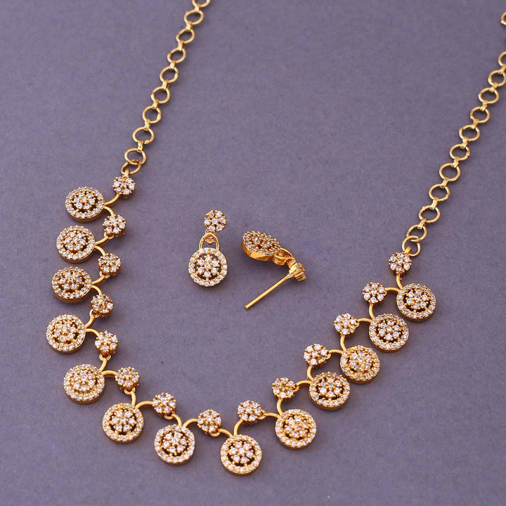 Golden Rushri Antique Jewellery Set- New Arrival