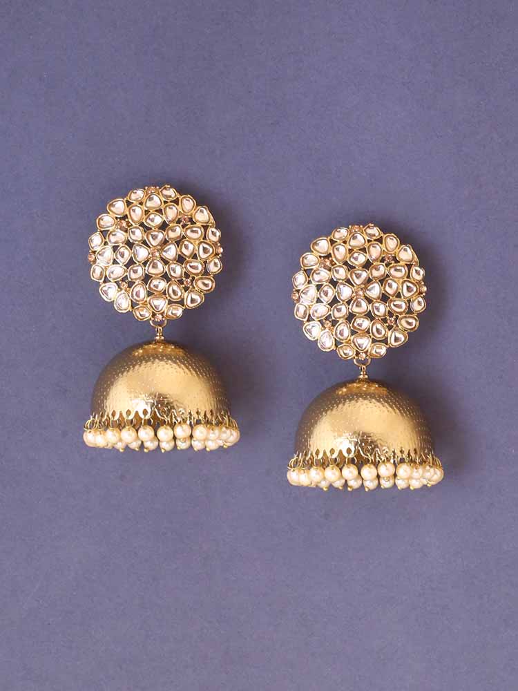 Golden Saket Jhumkis