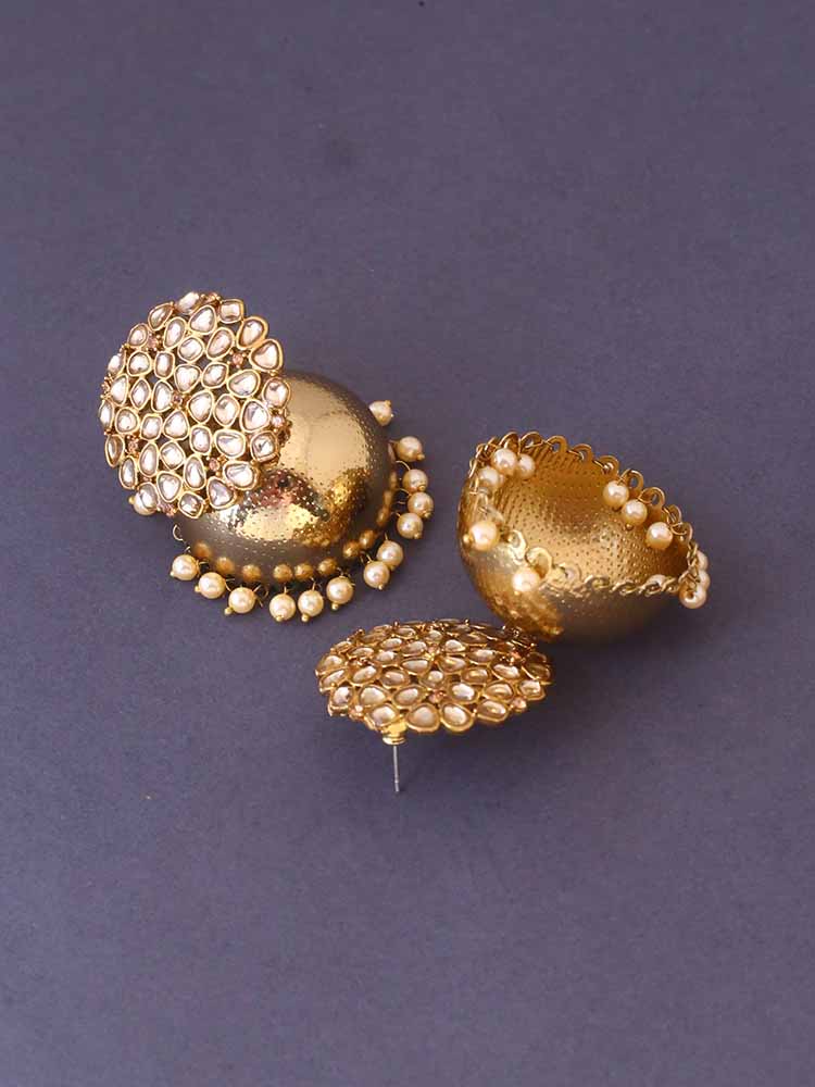 Golden Saket Jhumkis