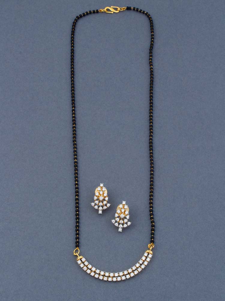 Golden Salma Mangalsutra Set