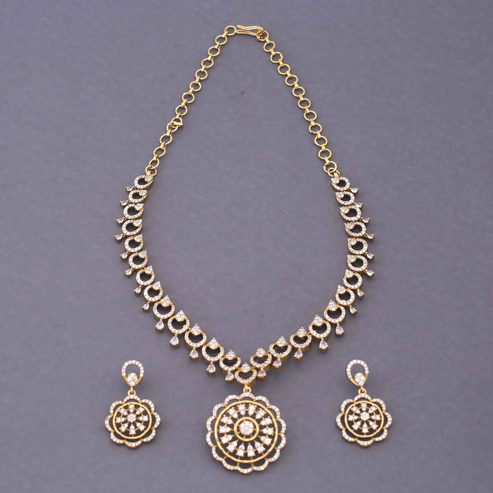 Golden Sapphire Victorian Jewellery Set - New Arrival