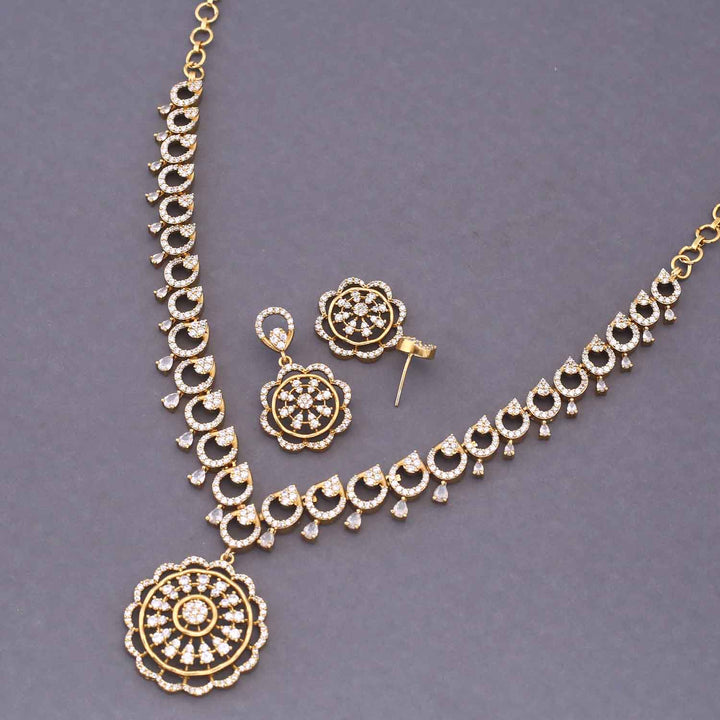 Golden Sapphire Victorian Jewellery Set - New Arrival