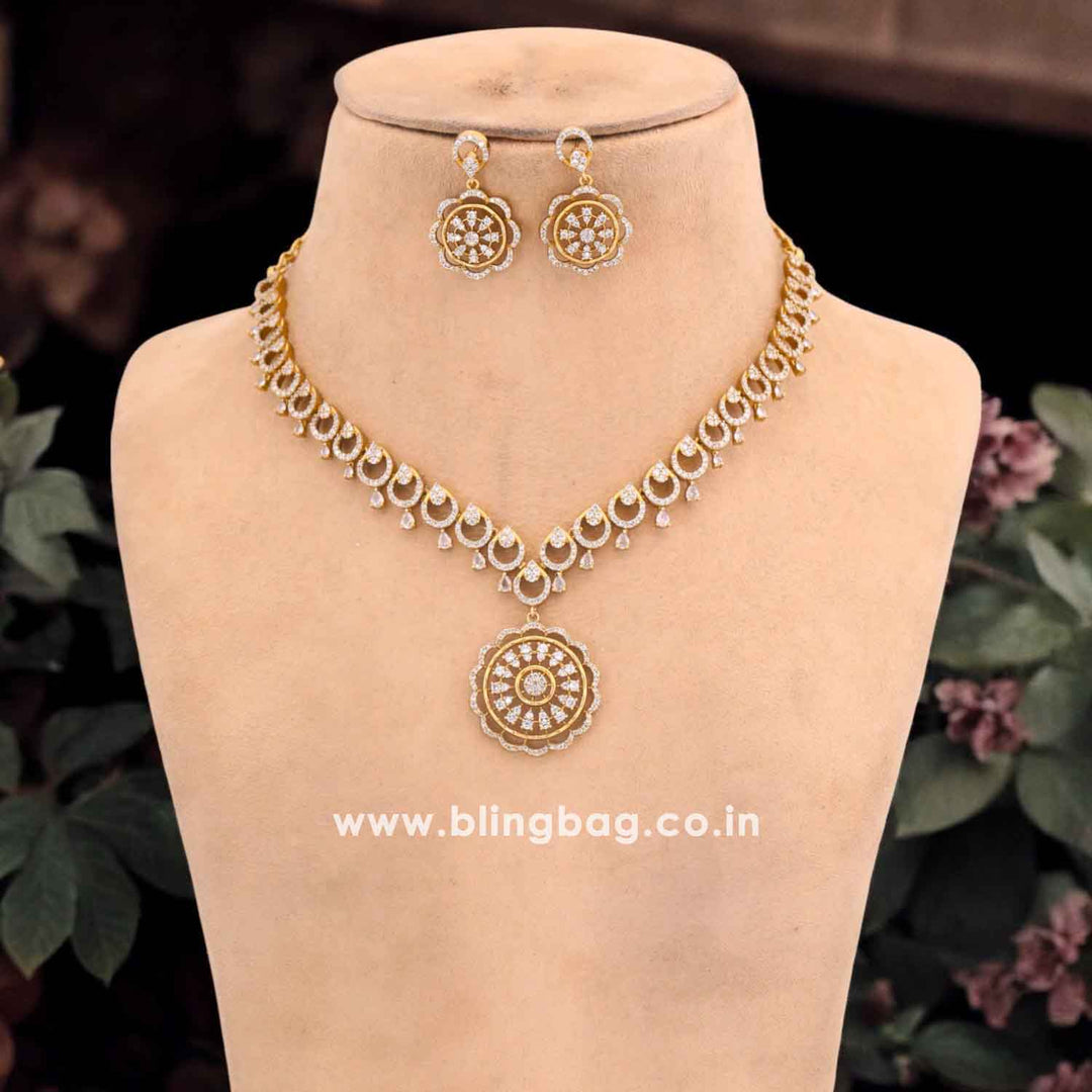 Golden Sapphire Victorian Jewellery Set - New Arrival