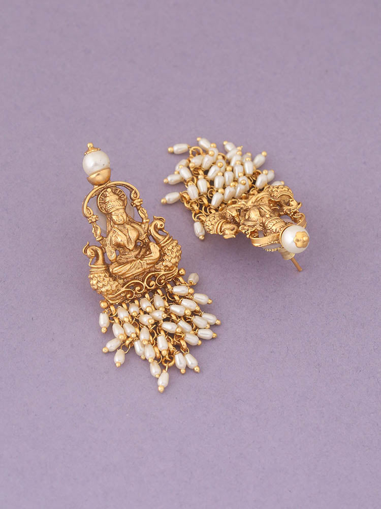 Golden Saptamatrika Temple Danglers