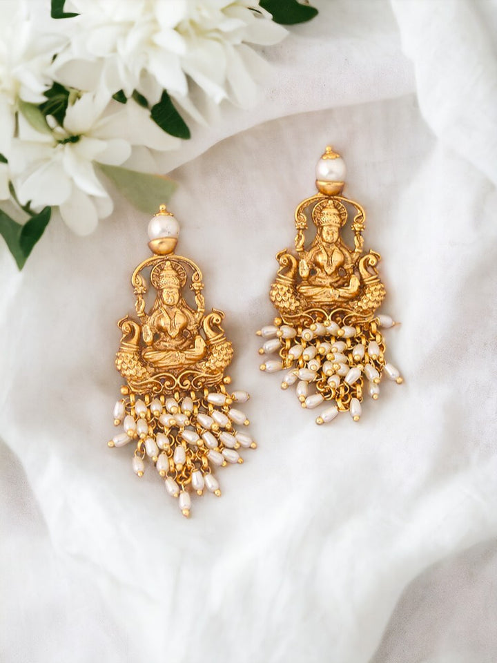 Golden Saptamatrika Temple Danglers