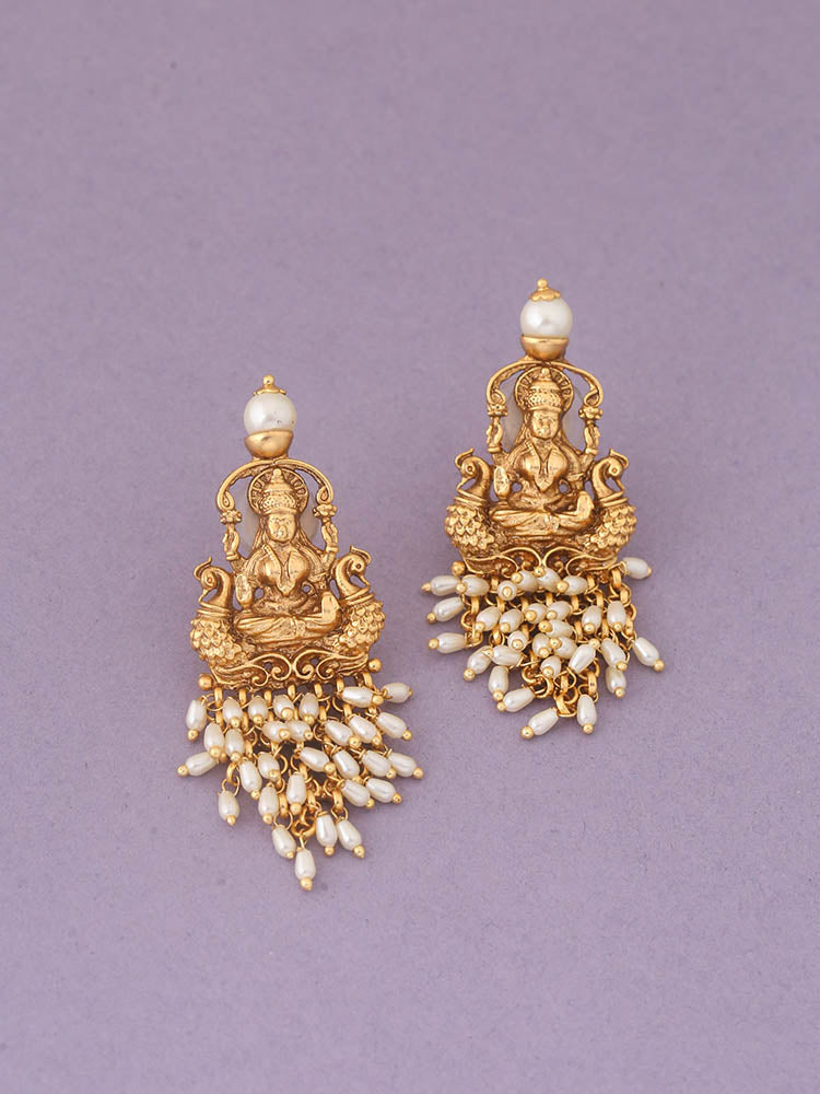 Golden Saptamatrika Temple Danglers