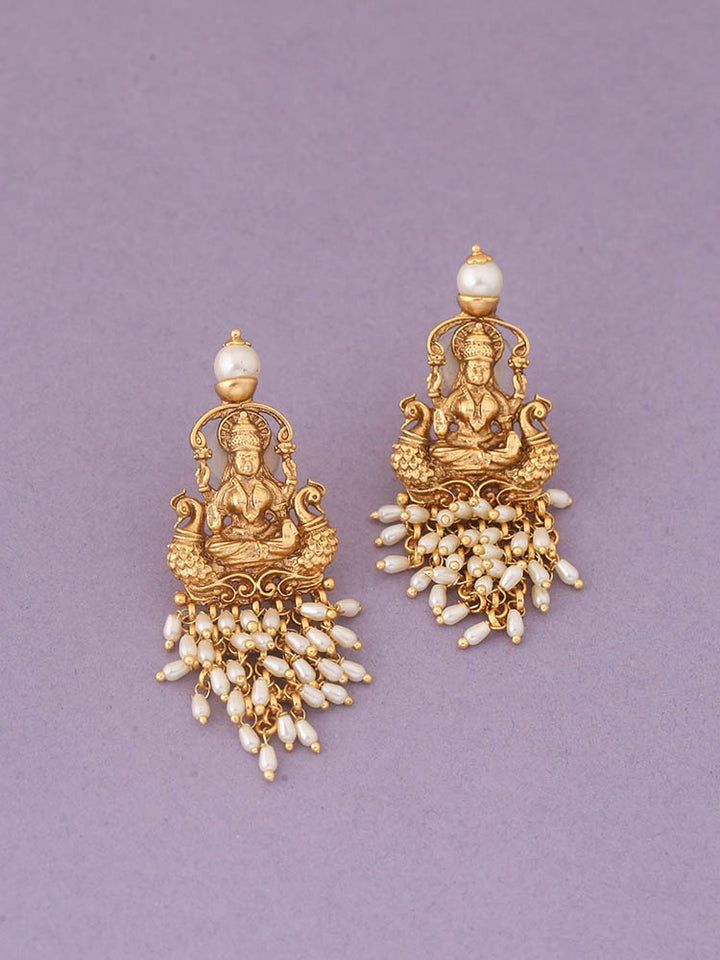 Golden Saptamatrika Temple Danglers