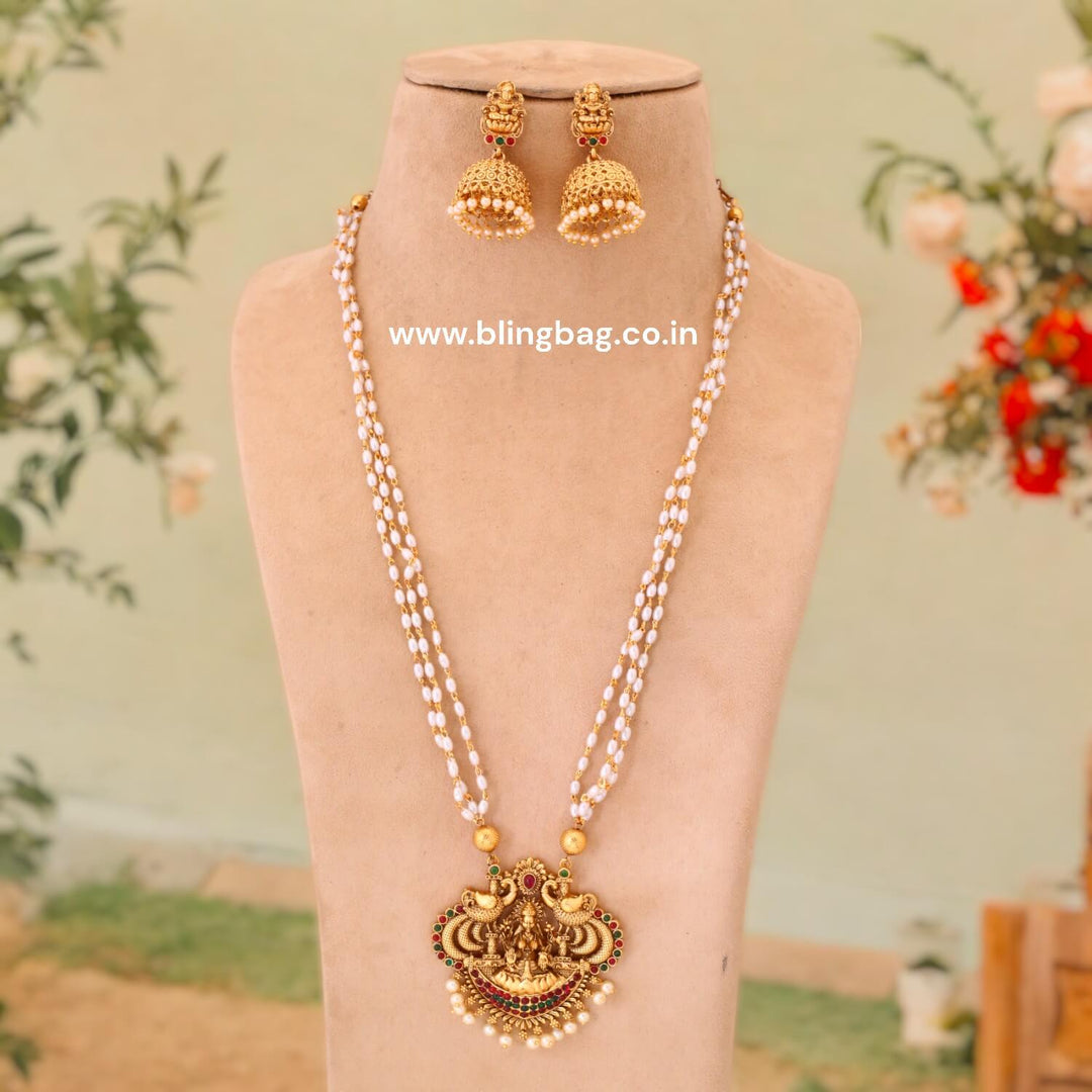 Golden Saptashrungi Temple Jewellery Set - New Arrival