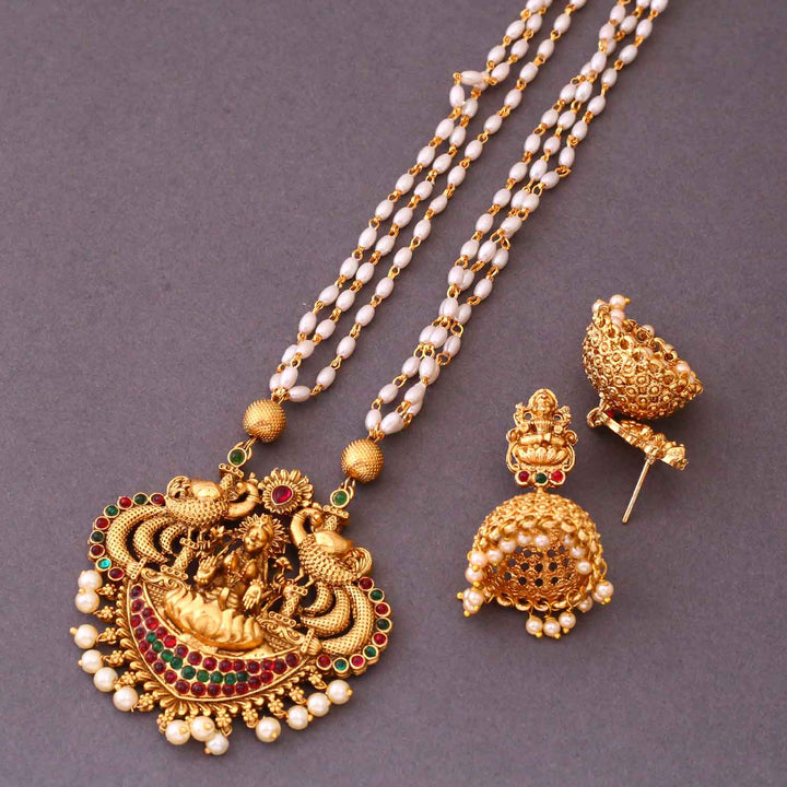 Golden Saptashrungi Temple Jewellery Set - New Arrival