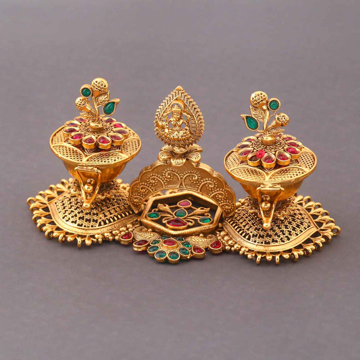 Golden Saraswati Sindoor Dani