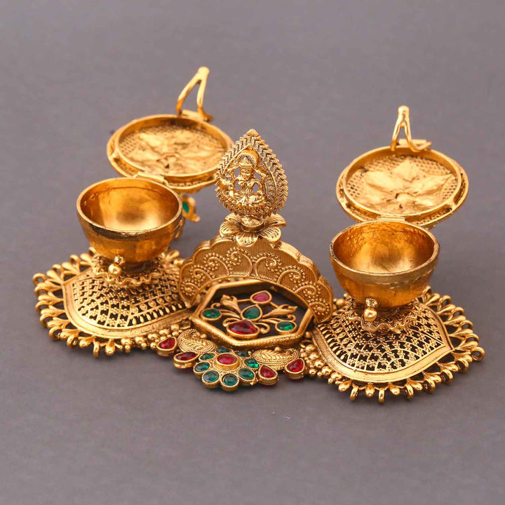 Golden Saraswati Sindoor Dani