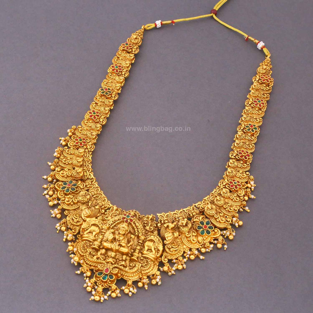 Golden Satiika Bridal Temple Jewellery Set - New Arrival