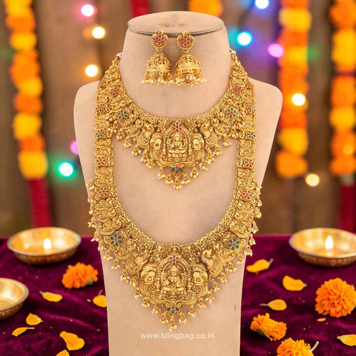 Golden Satiika Bridal Temple Jewellery Set - New Arrival