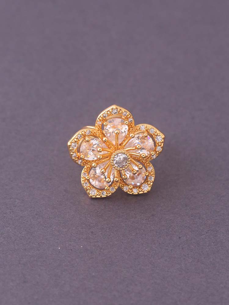 Golden Selah Zirconia Ring