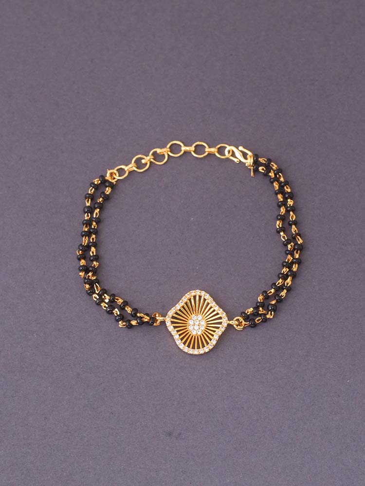 Golden Shaila Mangalsutra Bracelet
