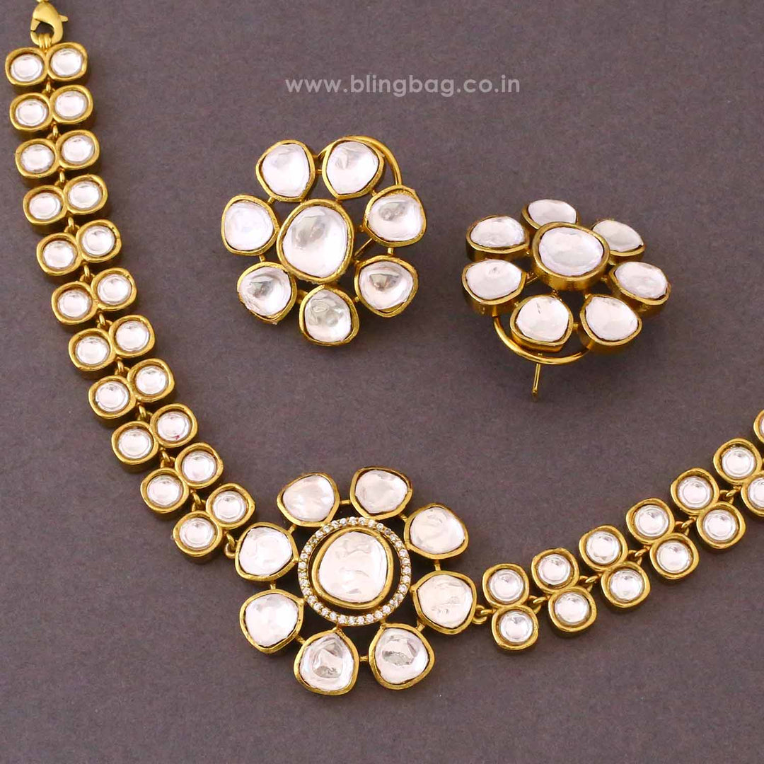 Golden Shaivya Antique Jewellery Set- New Arrival