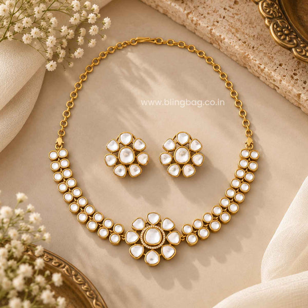 Golden Shaivya Antique Jewellery Set- New Arrival