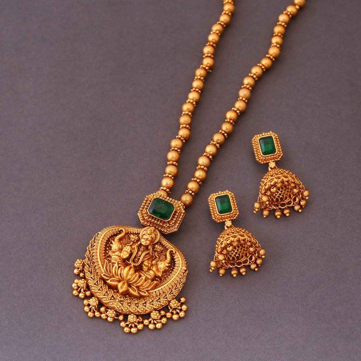 Golden Shantha Temple Jewellery Set- New Arrival