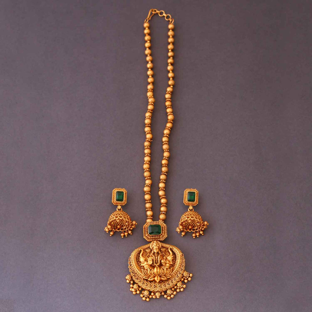 Golden Shantha Temple Jewellery Set- New Arrival