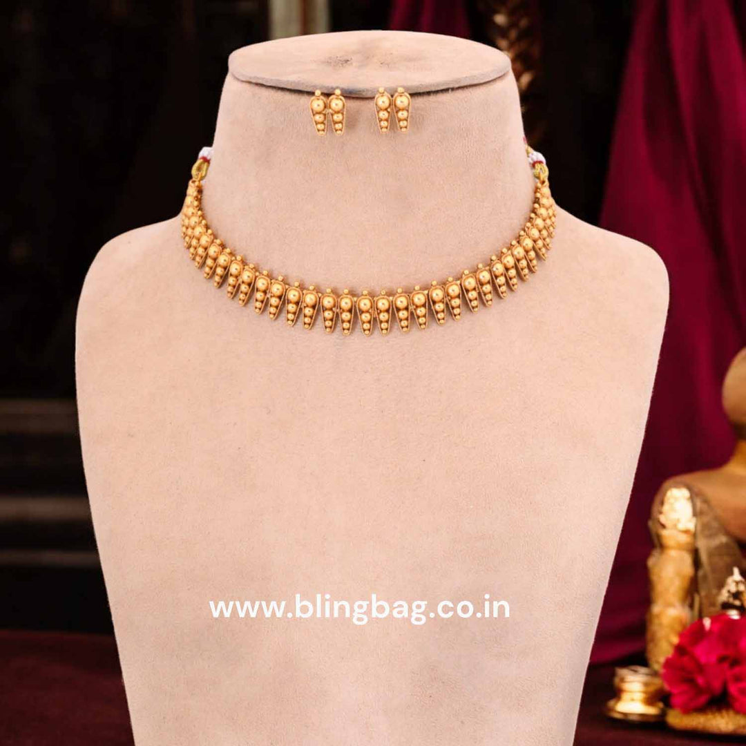 Golden Shanu Antique Jewellery Set - New Arrival
