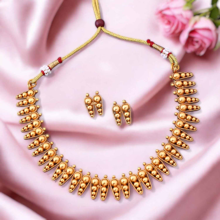 Golden Shanu Antique Jewellery Set - New Arrival