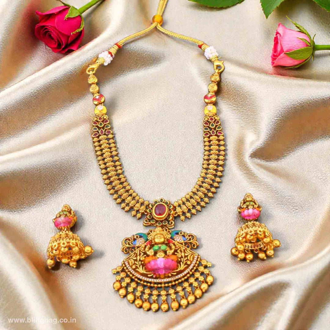 Golden Shreepati Temple Jewellery Set- New Arrivals