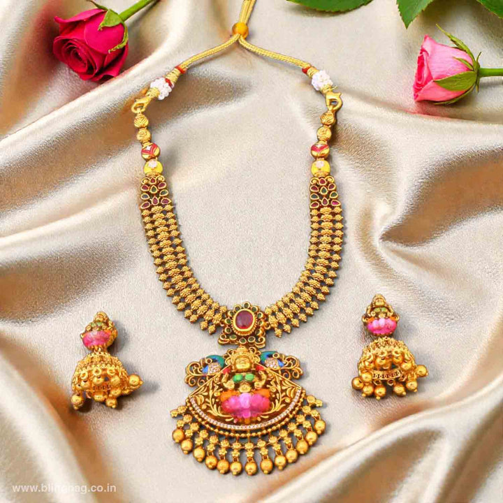 Golden Shreepati Temple Jewellery Set- New Arrivals