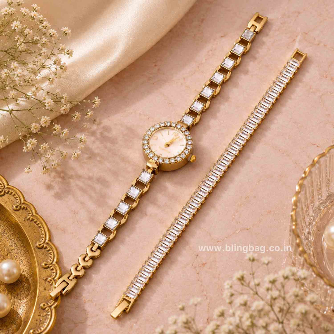 Golden  Shriya Bracelet Watch