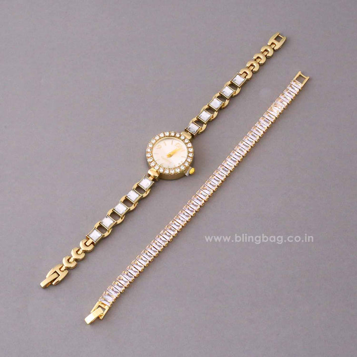 Golden  Shriya Bracelet Watch