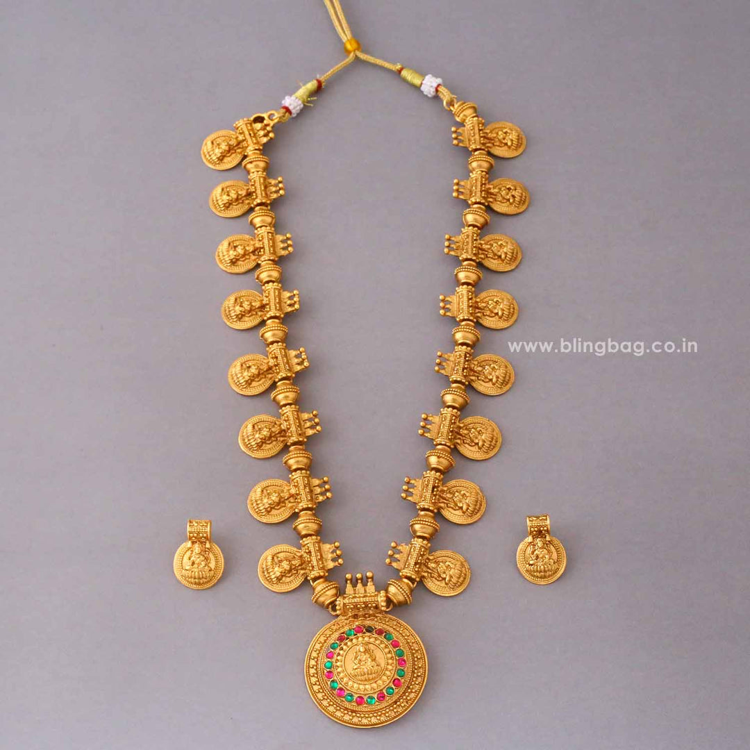 Golden Sitadevi Temple Jewellery Set- New Arrival