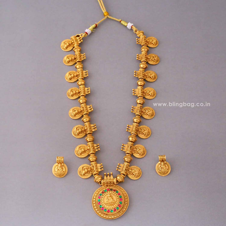 Golden Sitadevi Temple Jewellery Set- New Arrival
